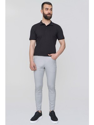 Efor Erkek P 1087 Slim Fit Gri Spor Pantolon