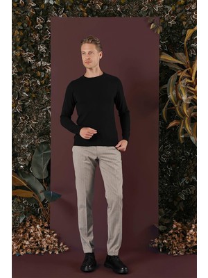 P 1134 Slim Fit Bej Spor Pantolon