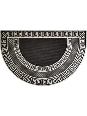 M&H Quality Dış Kapı Önü Paspası Ovalgümüş Renk Kaymaz Taban