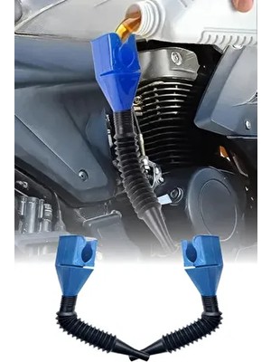 2 Adet Katlanabilir Araç Tipi Yağ ve Benzin Dökme Hunisi Taşınabilir ve Yer Kaplamayan Tasarım