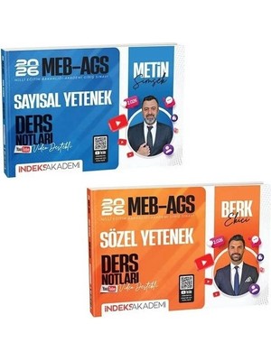 Indeks 2026 Meb-Ags Sözel + Sayısal Yetenek Ders Notları 2 Li Set