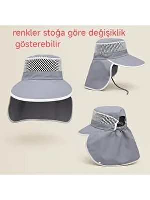 Fötr Şapka Ense Korumalı Fötr Yazlık Park Bahçe Doğa Yürüyüşü Plaj Şapkası Fötör Fütür Fötür Fötr