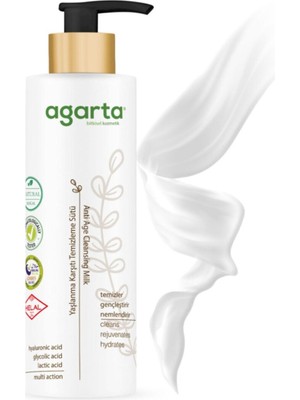 Agarta Doğal Yaşlanma Karşıtı Temizleme Sütü 225 ml