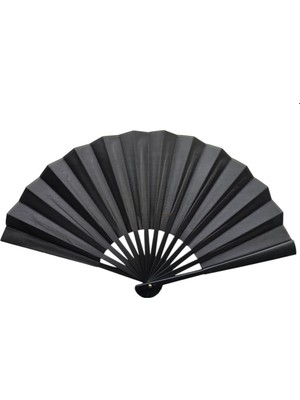 Kenpazar Plastik Kumaş Yelpaze 12'li Siyah