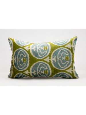 Ipek Kadife Ikat Dekoratif Kırlent Kılıfı