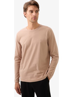 Erkek T-Shirt 40815 - Kahverengi