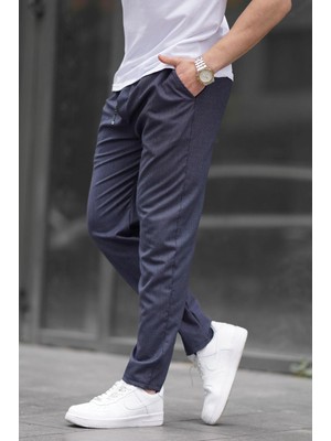 Madmext Lacivert Pantolon Erkekler İçin Cepli Trend Tasarım 65% Pamuk 6531
