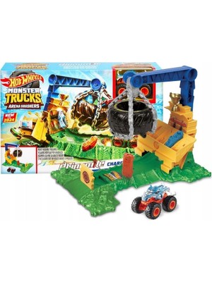 Hot Wheels Monster Trucks Arenada Rhinomite Mücadelesi Oyun Seti HTP18