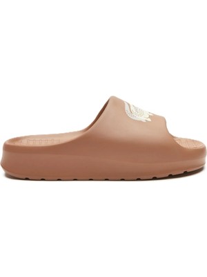 Lacoste Croco 2.0 Evo Kadın Terlik Kahverengi