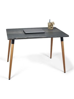 Doğal Ağaç Masif Kütük Masa Ahşap Çalışma Masası Ofis Masası 60CM x 90CM ( Ağaç Ayak )