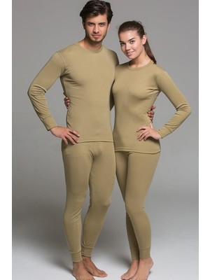 Momslab Unisex Haki Active Yetişkin Termal Içlik Takım