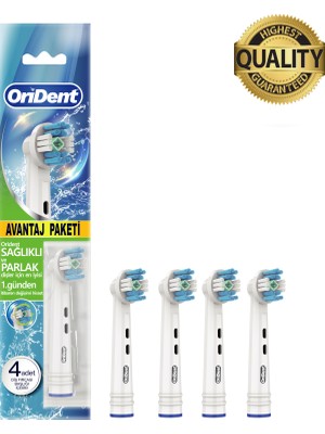 Whitening Pro Oral-B Uyumlu 4 Adet Yedek Başlık - Beyazlatma Teknolojisi & Premium Quality