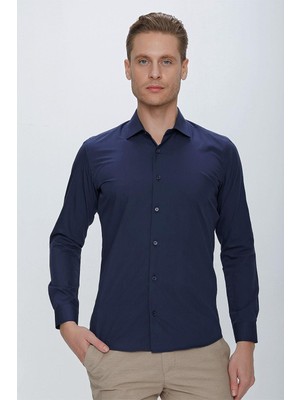 Gk 649 Lacivert Altro Gömlek