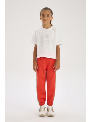 Bg Store Kız Çocuk Beyaz Tshirt