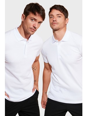 Buratti Pamuk Regular Fit Düğmeli 2'li Paket Polo Yaka T Shirt Erkek POLO YAKA T SHİRT 5902127S2