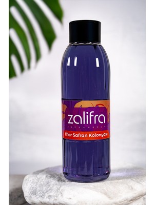 Zalifra Mor Safran Kolonyası, Esanslı Kolonya , Hediye Için Nostaljik Kolonya  150 ml - Pet Şişe(Sprey)