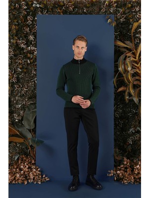 Efor TR 859 Slim Fit Nefti Klasik Triko