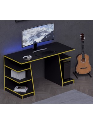 Kronos Oyuncu Masası - Bilgisayar Masası - Gamer Masası - 59X136 cm AFM180