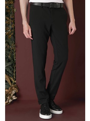 Efor Erkek Slim Fit Yan Cepli Dokulu Esnek Casual Koyu Yeşil Pantolon P 1139