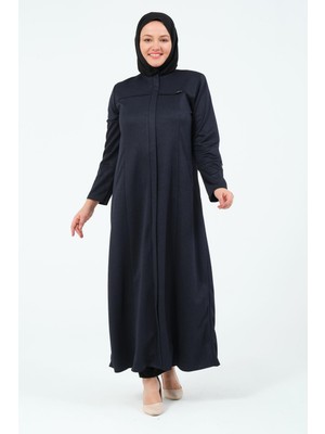 Diler Kadın Büyük Beden Atlas Kumaş Tesettür Mevsimlil Ferace