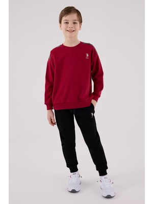 U.S. Polo Assn. US2202 - Bordo - U.s. Polo Assn Kids Erkek Eşofman Takımı