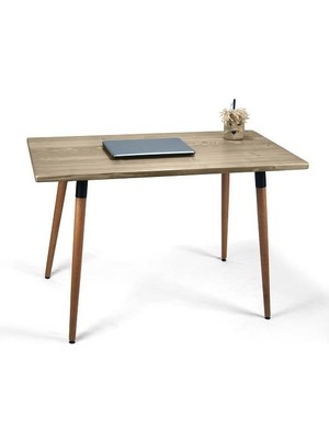 Doğal Ağaç Masif Kütük Masa Ahşap Çalışma Masası Ofis Masası 60CM x 120CM ( Ağaç Ayak )