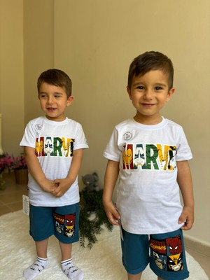 Erkek Çocuk Marvel Karakterli Pamuklu Alt Üst Takım