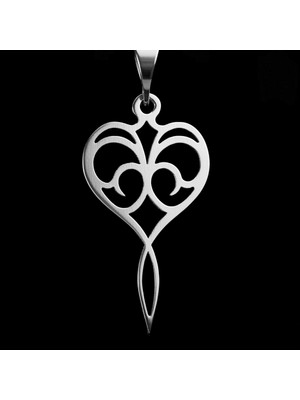 TabiTela 925 Ayar gümüş kolye kalp anahtarı SM9063