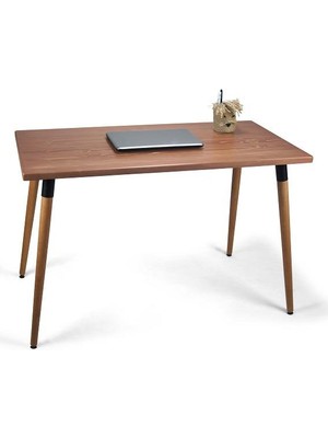 Doğal Ağaç Masif Kütük Masa Ahşap Çalışma Masası Ofis Masası 60CM x 120CM ( Ağaç Ayak )