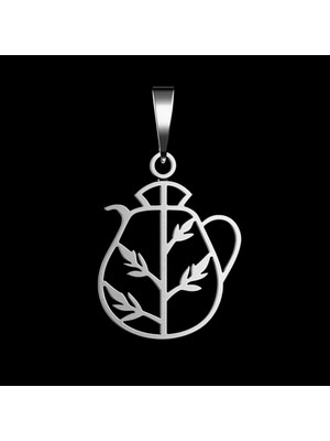 TabiTela 925 Ayar gümüş kolye Çaydanlık SM9105