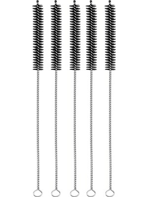 5 Adet Siyah 8 mm Pipo Pipet Boru Kamış Temizlik Temizleme Fırçası RD52