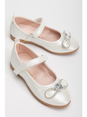 Çok Hafif Çok Rahat Iç Tabanı Ortopedik Taş Detaylı Inci Kurdale Babet