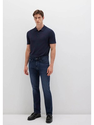 Mavi Marcus Sporty Puslu Mürekkep Mavi Jean Pantolon 0035190650