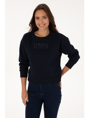 U.S. Polo Assn. Kadın Lacivert Bisiklet Yaka Basic Sweatshirt 50307752-VR033