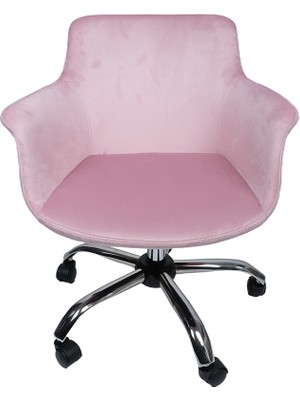 Krom Metal Ayaklı | Ofis, Çocuk Odası Çalışma Sandalyesi (Ayarlanabilir)  Baby Face Setra