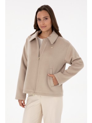 U.s. Polo Assn. Kadın Koyu Bej Mont 50309467-VR088