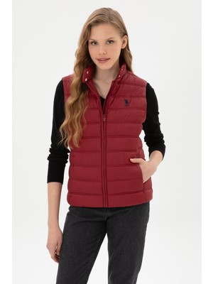 U.S. Polo Assn. Kadın Bordo Yelek 50311989-VR014
