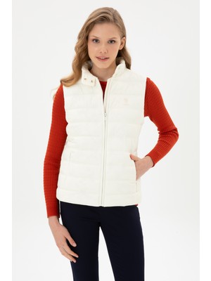 U.S. Polo Assn. Kadın Beyaz Yelek 50311989-VR256