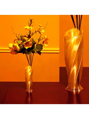 Byr Bükülmüş Gül Vazo (Sadece Plastik Aparattır!!!) 3D