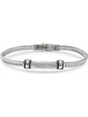 Fm Gothic Cross Çelik Hasır Örgülü Ayarlanabilir Bileklik 31831G5D2M