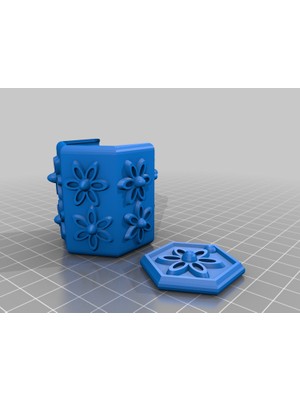 Byr Hayat Çiçeği Kutusu (Sadece Plastik Aparattır!!!) 3D