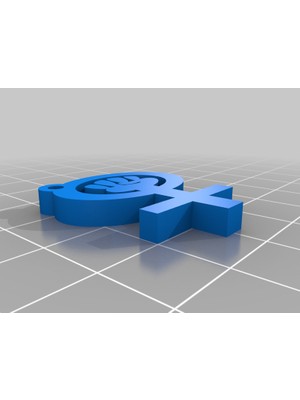 Byr Feminizm Sembolü Anahtarlık (Plastik Aparattır!!!) 3D