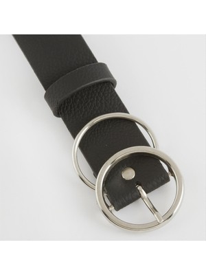 Yuvarlak Tokalı Kemer 3 cm