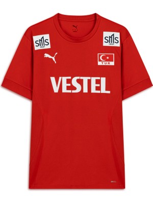 Puma Türkiye Voleybol Milli Takım Erkek Kırmızı Voleybol Forması.01