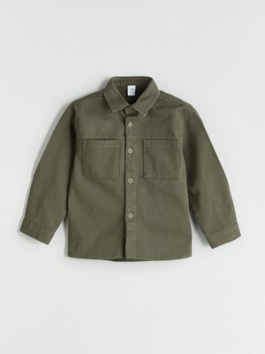 Lc Waikiki Yeni Sezon Basic Gabardin Uzun Kollu Erkek Çocuk Gömlek