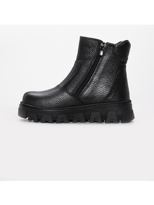 Hakiki Deri Kürklü  Unisex Klasik Bot 770KXA107