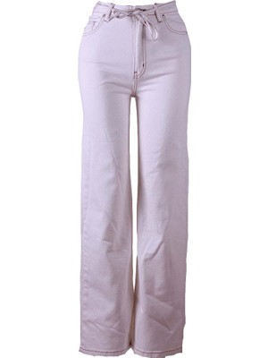 Trender  Beyaz Kadın Jean Pantolon 8012