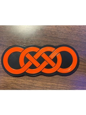 Byr Çift Sonsuzluk Sembolü (Sadece Plastik Aparattır!!!) 3D