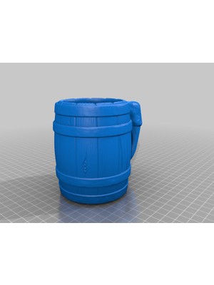 Byr Saplı Fincan Varil (Sadece Plastik Aparattır!!!) 3D