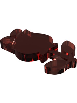 Byr Gül Anahtar Zinciri (Sadece Plastik Aparattır!!!) 3D